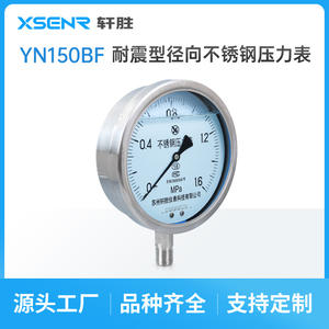 Manómetro de Acero Inoxidable Suzhou XuanSheng YN150BF 150mm Analógico 0 a 1.6Mpa Conexión Roscada - Product Image 3
