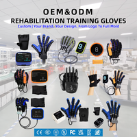 Carevo - Guantes Masajeadores Robóticos Inteligentes Portátiles para Rehabilitación de Manos, con Batería Recargable por USB, Control de Tiempo y Personalización Completa