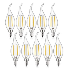 Jesled 2W 4W 6W Retro Edison dẫn bóng đèn dây tóc B22 cơ sở c35t E14 E12 B12 nến ánh sáng 90 + CRI Residences thân thiện ETL được liệt kê - Product Image 1