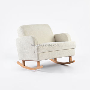 TEFFUL Nordic Modern Style <b>Rocking</b> <b>Chair</b> with Stool Eco-friendly Bent Wood Home Furniture for Bathroom Leisure - Product Image 1