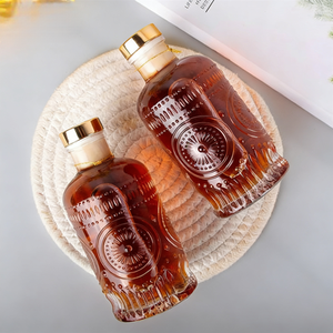 Bouteilles en verre de haute qualité de 6 oz/200 ml avec bouchon en liège en forme de T pour liqueur, huile, <span class=keywords><strong>vinaigre</strong></span>, kombucha, whisky et soda - Product Image 3