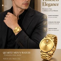 MRALEN KELLER M-1923 Nouvelle Montre Tendance Unisexe de Marque, Simple, en Acier Inoxydable avec Bracelet Maille Milanaise, Étanche, à Quartz, pour Couple, Idéale pour les Loisirs