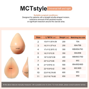 Protesi Mammaria in Silicone a Goccia OEM/ODM Senza Capezzolo, Post-Chirurgica, per Donne, per Mastectomia e Miglioramento del <span class=keywords><strong>Seno</strong></span> - Product Image 6