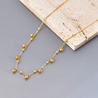 Nouveau à la mode 18k plaque d'or en acier inoxydable bijoux d'été breloques délicates Style bohême collier ras du cou