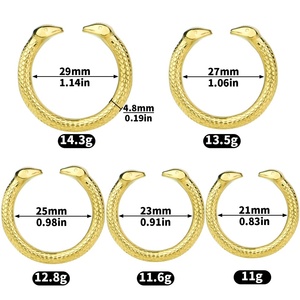 Anillo para el Pene con Forma de Serpiente FRRK, Anillo de Acero Inoxidable 304, Juguetes Sexuales para Parejas, Retrasa la Eyaculación - Product Image 3
