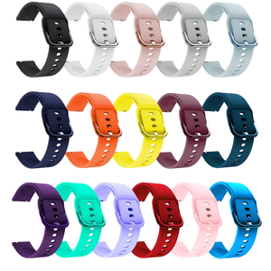 <span class=keywords><strong>Correa</strong></span> de Silicona <span class=keywords><strong>para</strong></span> Reloj Samsung <span class=keywords><strong>Galaxy</strong></span> con Hebilla Colorida de 20 mm y 22 mm - Product Image 1