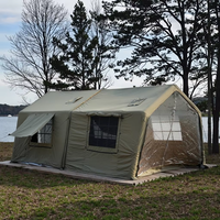 Tente de camping gonflable familiale, imperméable, durable, installation rapide pour les voyages en plein air et les pique-niques