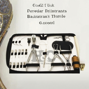 Kit d'outils pour extensions capillaires à prix de gros : micro-anneaux en silicone, perles à sertir pour dreadlocks, pinces à extensions capillaires, crochet - Product Image 3