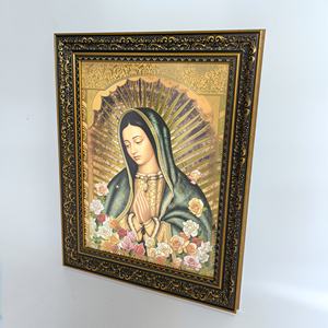 華やかなゴールドフレームの壁アート30x40グアダルーペの聖母家庭やオフィスのためのエレガントな装飾 - Product Image 2