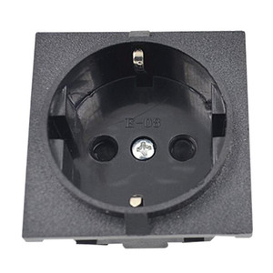 블랙 250V 16A EU 구리 산업용 전원 소켓 타입 E Schuko 원형 패널 마운트 AC 소켓 독일 한국 전원 콘센트 - Product Image 3