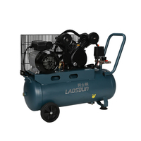 Compresseur d'air portable LASTON OEM 190-240V 2.2kw 3hp avec réservoir d'air de 50l, petit compresseur à courroie pour les exploitations agricoles