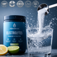 Poudre d'électrolytes naturels haute puissance pour clubs de sport adultes, bâtonnets d'hydratation rapide 0 calorie, mélange de suppléments de santé OEM ODM