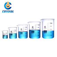 Bécher en verre borosilicate 3.3 CORDIAL 50 ml à forme basse pour usage en laboratoire