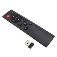 Remote Kontrol Keyboard Mouse Udara Nirkabel 2.4G, Remote Kontrol untuk PC TV Android TV Box