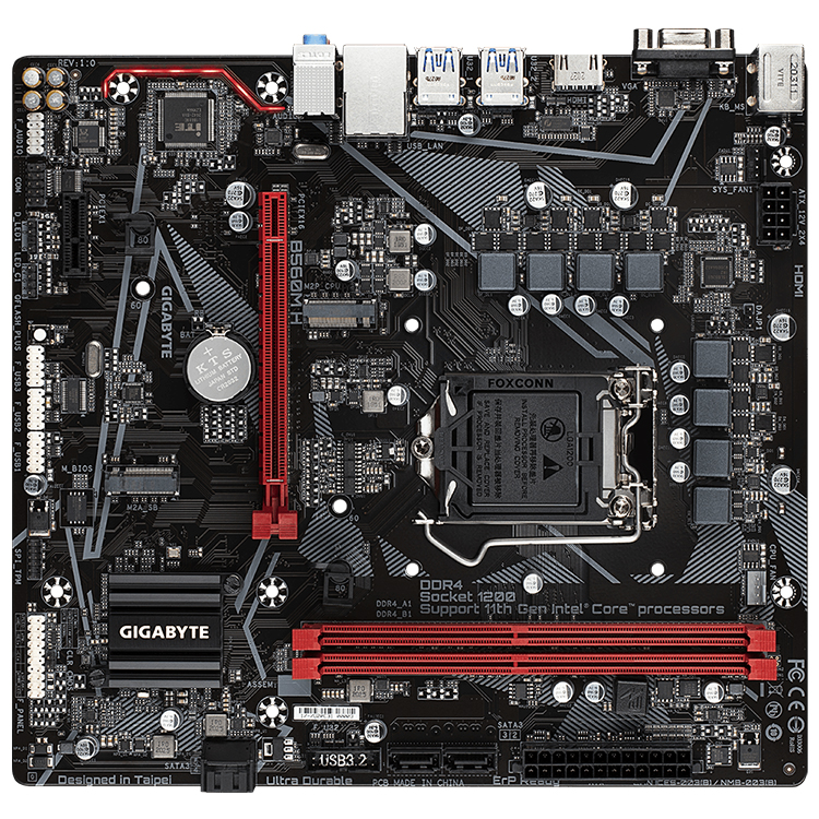 Used GIGABYTE B560M H Motherboard Combo with Intel Core i5 11500