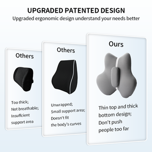 Có thể điều chỉnh eo thắt lưng hỗ trợ vành đai cột sống Đệm Bộ nhớ bọt cơ bản thoải mái ghế đệm thắt lưng hỗ trợ cho ghế văn phòng - Product Image 5