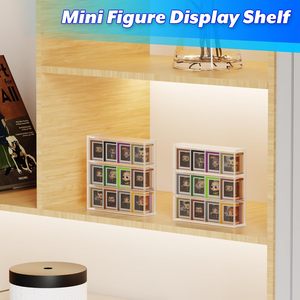 Rõ ràng Acrylic 3-Lớp hiển thị đứng cho <span class=keywords><strong>Funko</strong></span> bitty Pops chống bụi mini hình Showcase Wall Mount lưu trữ Box đối với trang sức - Product Image 6
