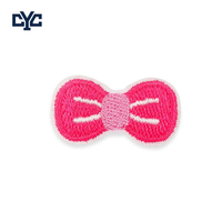 Patchs thermocollants personnalisés avec logo, petits nœuds floraux, mini broderies mignonnes, nœuds colorés, patchs en tissu écologiques