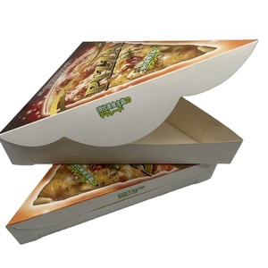 Caja de rebanada de <span class=keywords><strong>pizza</strong></span> personalizada, caja de papel de embalaje, caja de <span class=keywords><strong>pizza</strong></span> triangular para llevar - Product Image 2
