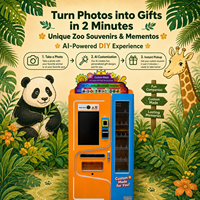 Distributeur automatique de pièces commémoratives personnalisées avec impression UV par IA, distributeur automatique de souvenirs sans personnel pour les zones touristiques