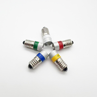 Ampoule LED indicatrice E10-D, diamètre 9 mm, tête métallique, installation par vis, 6V 12V 24V 36V 110V 127V 220V, lampe pilote, voyant lumineux