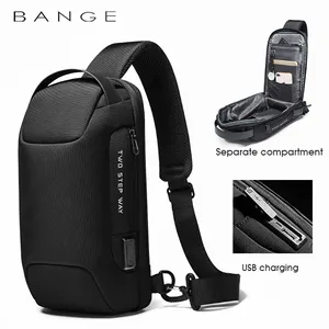 Factory Hot Sell Cheap Wholesale Korean Fashion Mens Crossbody Custom Anti Theft Waterproof Sling Bag Men Sling Bag