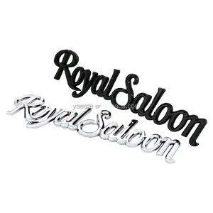 Royal salon logo body sticker Premium Edition Old Crown logo Self adhesive backing ABS trunk sign For Toyota