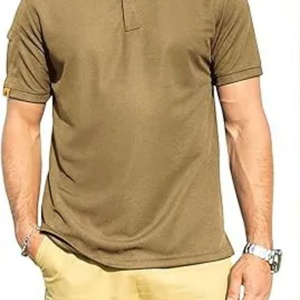 Camisas Polo Verde Oscuro de Buena Calidad Personalizadas al por Mayor, Camisa Polo de Golf de Corte Regular de Secado Rápido con Bolsillo en el Puño - Product Image 3