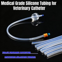 Tubo de Silicona de Grado Médico Radiopaco, Tubo Visible a Rayos X Curado con Platino para la Producción de Catéteres Urinarios Veterinarios