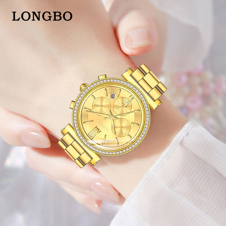 LONGBO 83846 marca de lujo para mujer logotipo personalizado nuevos relojes  fábrica al por mayor venta caliente reloj de alta calidad precio barato