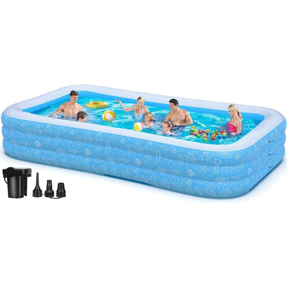 Extra Large Inflatable Swimming Pool with PumpLylting 130