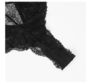 Mutandine Sexy in Pizzo per Donne, Biancheria Intima Trasparente Nera, <span class=keywords><strong>Perizoma</strong></span> per Ragazze - Product Image 5