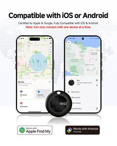 Traceur intelligent MiLi MiTag <span class=keywords><strong>Duo</strong></span> certifié <span class=keywords><strong>Google</strong></span> Find My, étanche IP65, localisateur GPS en plastique pour clés, bagages, portefeuille, animaux de compagnie, sacs, avec application - Product Image 2