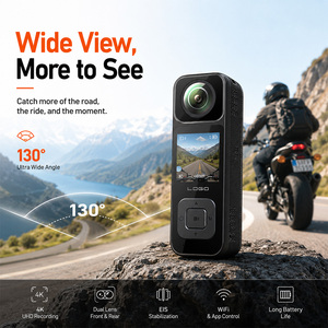 Caméra <span class=keywords><strong>d</strong></span>'action 4K de poche avec double objectif, Wi-Fi et stabilisation pour casque, <span class=keywords><strong>moto</strong></span> et vélo - Product Image 2