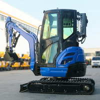 Excavatrice compacte stable de 2,0 tonnes avec moteur Kubota, chenilles réglables pour travaux de tranchées, prix de gros, prête à être expédiée de l'usine