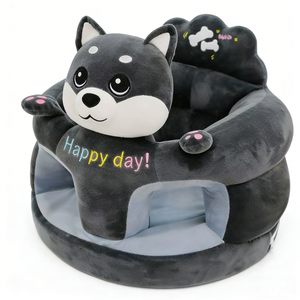 Customized <b>Dog</b> plush baby <b>sofa</b>, Infant sitting support chair, Puppy plush baby seat - Product Image 4