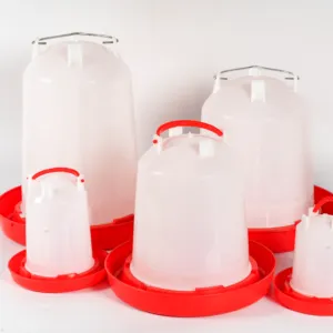 Mangeoire pour volaille en plastique, 2 pièces, seau, équipement pour poules, boissons, mangeoires