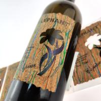 Etiqueta de botella de vino tinto al por mayor, pegatinas personalizadas con logotipo, etiqueta de grano de madera privada, pegatina de madera para whisky