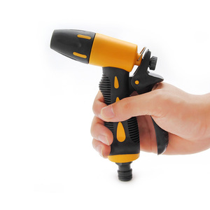 Pistola de agua de plástico Huabangshi de alta presión con cabezal de flujo ajustable para riego de jardín - Product Image 3