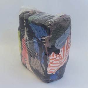 Trapos de Camiseta Pre-cortados de 10 kg, 20 kg, 25 kg, Absorbentes de Aceite, de Colores Mezclados, Reciclados, 100% Algodón, 10 kg - Product Image 1