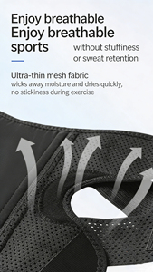 Protector de Rodilla Unisex para <span class=keywords><strong>Menisco</strong></span> y Ligamentos, Rodilleras Ajustables con Velcro, Transpirables, para Ciclismo y Running - Product Image 3