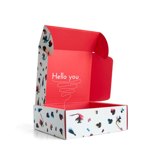 Pink Packing Boxes Cardboard Recyclable Corrugated Marble Mailers Printing Custom Size Logo Shipping Box
