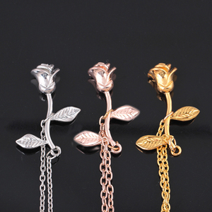 Estate spiaggia rosa sandalo a piedi nudi Custom <span class=keywords><strong>argento</strong></span> placcato in oro 24k Charm braccialetto alla caviglia <span class=keywords><strong>cavigliera</strong></span> piede gioielli per le donne - Product Image 4