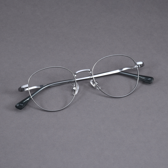 Factory Direct Thin Classic Vintage Retro Titanium Optical Frame Men's Business Style Titanium Full-Frame Eyeglass Frames