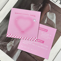 Carte de présentation en carton pour nail art, avec logo personnalisé, coins arrondis, papier artistique, effet gaufrage à chaud rose