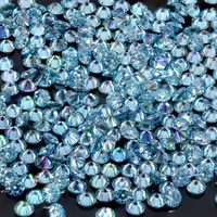 Nouveauté usine Moissanite 0.001-0.09CT Glacier Blue Moissanite Blue Melee Moissanite