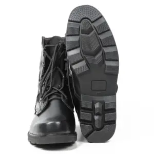 Hochwertiger Leder-und Oxford Upper Black Tactical High Jungle Boot