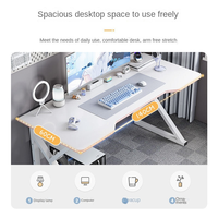 Juego de mesa y silla de juego Simple y moderna y barata con estante, mesa de ordenador para el hogar de alta calidad, organizador de escritorio para Juegos de oficina