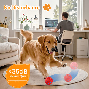 Interactive <strong>Dog</strong> Ball, Self-Moving <strong>Dog</strong> <strong>Toy</strong> with Auto-Rolling &amp; Bouncing, E-TPU Material, Waterproof, Motion-Activated (Red) - Product Image 5