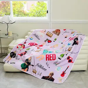 High Quality Custom Size Flannel Blanket 3D Throw Flannel Blanket With Logo